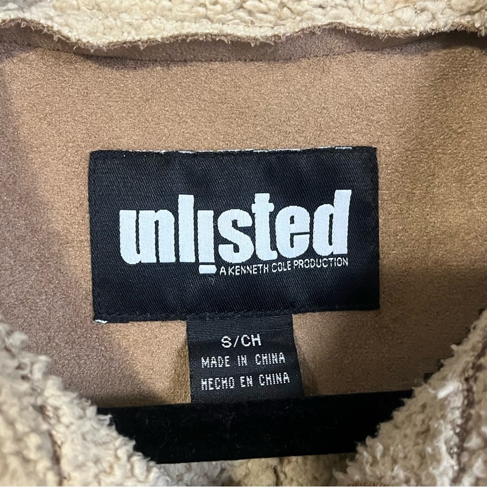 Unlisted By Kenneth Cole Microsuede Jacket In Camel Tan Size Small - Picture 7 of 10